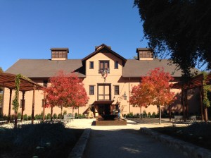Trefethen in the fall.  You might be able to see skeletons stealing cases of wine from the window.