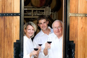 Linda and Bob Hartzell and Shaun MacKay (center)