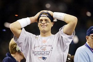 Tom Brady after Super Bowl XXXVI