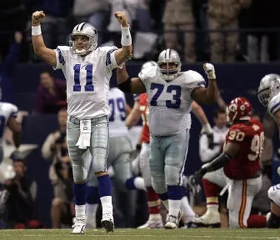 Drew Bledsoe as a Dallas Cowboy